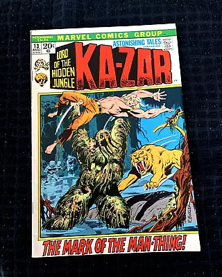 Buy Astonishing Tales #13 (1972, Marvel) 1st Man-Thing Cover, 3rd Appearance • 46.60£