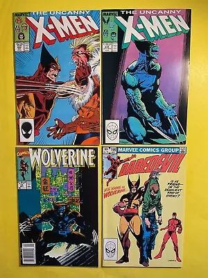 Buy X-Men #222 234 Wolverine #24 Daredevil #196 Sabretooth High Grade Marvel 1987. • 38.89£