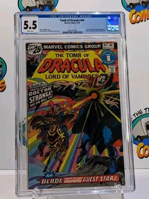 Buy Tomb Of Dracula #44 1976 CGC 5.5 WP (1st Battle Between Strange And Dracula) • 77.80£