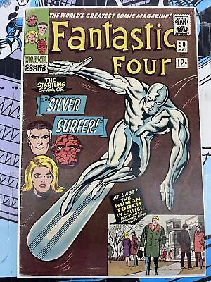 Buy Fantastic Four #50 (May, 1966) SILVER SURFER BATTLES GALACTUS! • 350.10£