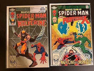 Buy Marvel Team-Up Lot Of 2 Issues 117-118 Spider-Man, Wolverine, Professor X • 10.10£