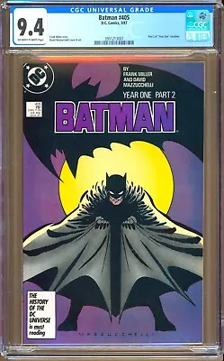 Buy Batman #405 (1987) CGC 9.4 OW/W  Miller   Part 2 Of  Year 1  Storyline • 46.59£