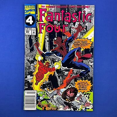 Buy Fantastic Four #362 Newsstand UPC Marvel Comics 1992 Guest Starring Spider-Man! • 3.49£