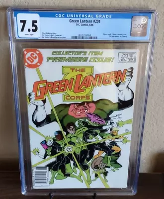 Buy Dc Green Lantern #201 7.5 Cgc First Appearance Of Kilowog • 85.43£