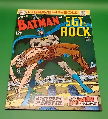 Buy Brave And The Bold #84 Batman & Sgt. Rock - Neal Adams Cover 1969 VF • 108.73£