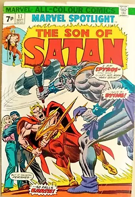 Buy Marvel Spotlight #17 - VG+ (4.5) - Marvel 1974 - 7p UK Price Copy - Son Of Satan • 4.99£