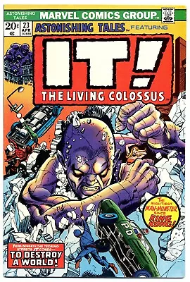 Buy ASTONISHING TALES #23 F, IT! Vs. Fin Fang Foom, Marvel Comics 1974 • 15.53£