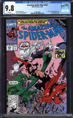 Buy Amazing Spider-man #342 Cgc 9.8 White Pages // Marvel Comics 1990 • 93.19£
