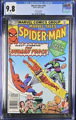 Buy Marvel Tales #155 NEWSSTAND Variant 9.8 CGC WHITE PAGES Steve DITKO COVER 1983 • 208.13£