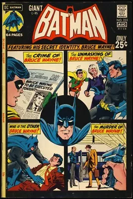 Buy BATMAN #233 1971 FN/VF Bruce Wayne Stories 68 PAGE GIANT  • 27.17£