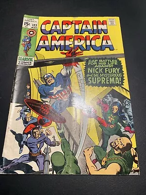 Buy Captain America 123, Silver Age Cap! Look! • 7.76£