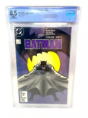Buy Batman #405 CBCS Graded 8.5 DC Frank Miller 1987 • 31.06£
