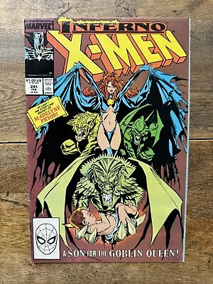 Buy 🔑 UNCANNY X MEN 241 •  INFERNO PT 3 • MADELYNE PRYOR GOBLIN QUEEN • 1988 Marvel • 7.76£