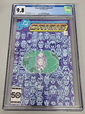 Buy Crisis On Infinite Earths #5 CGC 9.8 Wolfman Perez DC Comics 1985 • 77.65£