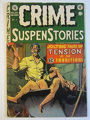 Buy Crime SuspenStories #24 VG (EC, 1954) George Evans Cover! • 465.19£