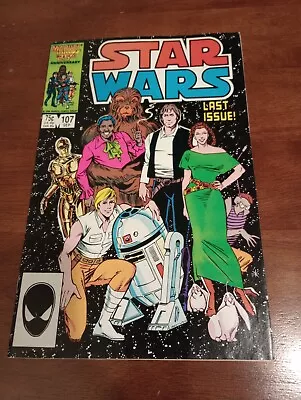 Buy Star Wars Marvel Comic 107 Last Issue! 1986 • 43.27£