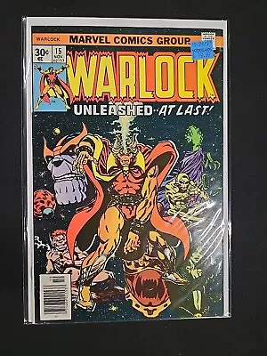 Buy Warlock #15 Marvel Comics 1976 Origin Of Warlock's Soul Gem. Newstand • 11.64£