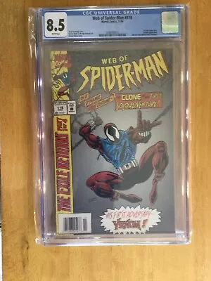 Buy Web Of Spider-Man #118, CGC 8.5; 1st Clone Solo; Venom • 62.13£