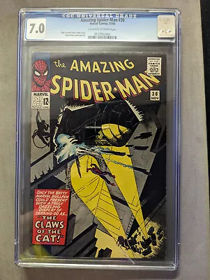 Buy Amazing Spider-Man #30 Marvel 1965 CGC 7.0 1st Appearance The Cat Burglar • 224.89£