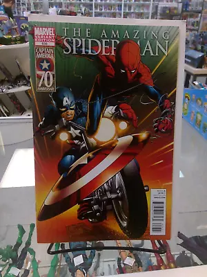 Buy The Amazing Spider-Man #656 Quesada Captain America Variant 2011 Marvel Comics • 58.35£