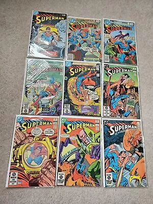 Buy 14 Vintage Superman DC Comics - 1970s/80s VGC See Numbers Bagged With Boards  • 40£