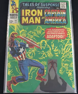 Buy Tales Of Suspense 82 Iron Man Captain America 1st Adaptoid Appearance FN Comic • 11.60£