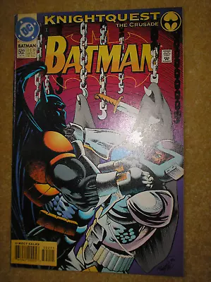 Buy Batman # 502 Knightquest Crusade Doug Moench Mike Manley $1.50 1993 Dc Comic Bk • 0.99£