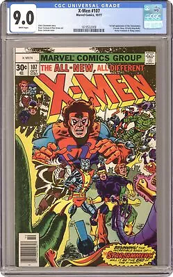 Buy Uncanny X-Men #107 CGC 9.0 1977 1618532008 1st Full App. Starjammers • 295.11£