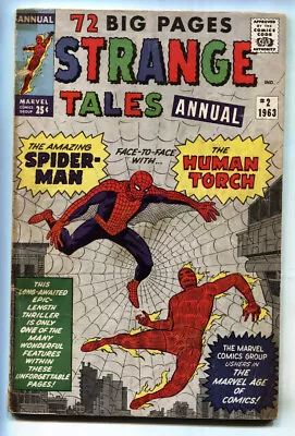 Buy STRANGE TALES ANNUAL #2-early Spider-man-kirby-ditko • 396.07£