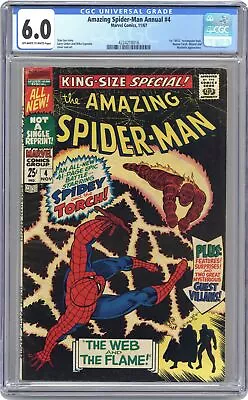 Buy Amazing Spider-Man Annual #4 CGC 6.0 1967 4224218016 • 93.19£