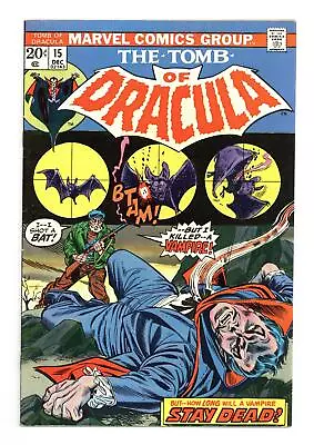Buy Tomb Of Dracula #15 VF- 7.5 1973 • 32.62£