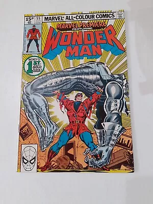 Buy MARVEL PREMIERE #55 - AUG 1980 - 1st SOLO WONDER MAN! - PENCE COPY! • 16£