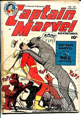 Buy Captain Marvel Adventures #105 1950-Fawcett-dog Catcher Cover-G • 33.67£