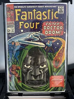 Buy Fantastic Four #57 (1966) Dr. Doom Silver Surfer Cover Silver Age Comic • 124.26£
