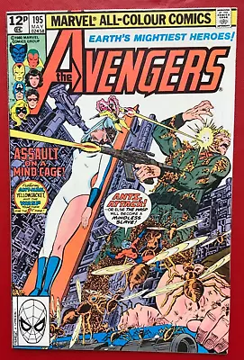 Buy Avengers 195, Marvel Comics 1980, 1st Cameo App Taskmaster, VFN+/NM, UK Edition • 15£