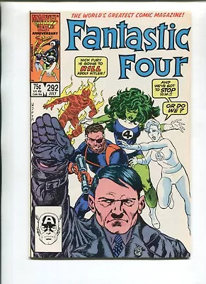 Buy Fantastic Four 292 Fine+ Wpgs V1 Marvel 1986! Byrne! Hitler Cover! Nick Fury!!!! • 7.76£