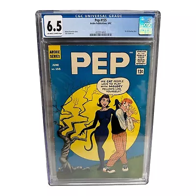 Buy PEP COMICS 155 CGC 6.5 OW/W CLASSIC ARCHIE COMICS CATWOMAN COVER 2nd Highest • 1,514.39£