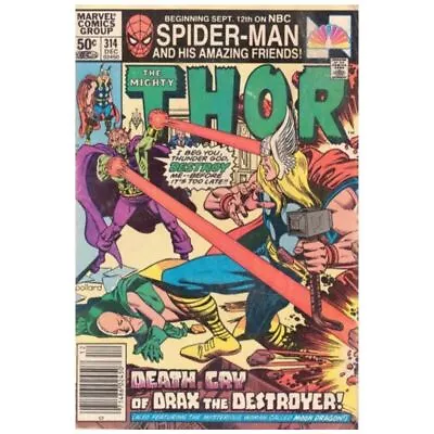 Buy Thor #314 Newsstand  - 1966 Series Marvel Comics Fine+ [k: • 3.12£
