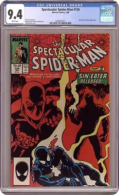 Buy Spectacular Spider-Man Peter Parker #134 CGC 9.4 1988 4428625011 • 41.94£