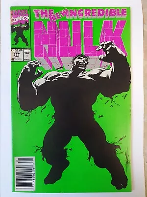 Buy Incredible Hulk # 377 1st App Professor Hulk David/Keown/McLeod Jan 1991)  • 9£