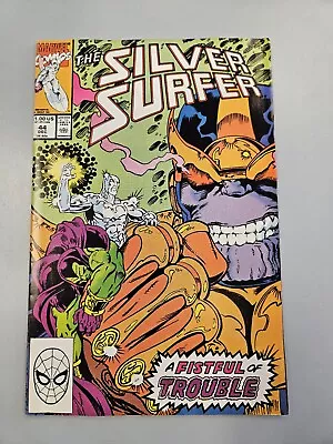Buy Silver Surfer #44 (1990, Marvel) Introduction Of The Infinity Gauntlet • 38.82£