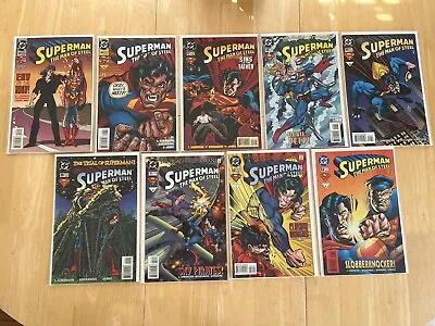 Buy Man Of Steel #45 46 47 48 49 50 51 52 53. 9 Comic Set. DC. Superman. • 9£