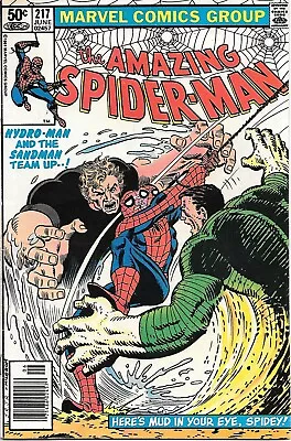 Buy The Amazing Spider-Man #217 1st Mud-Thing Sandman Hydro-Man • 9.33£