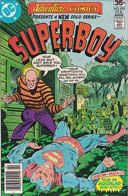 Buy DC Comics ADVENTURE Comics #455 Superboy MId Grade • 2.86£