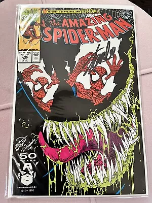 Buy Amazing Spider-Man 346 Signed By Stan Lee. Error Excelsior COA Sticker  • 622.40£