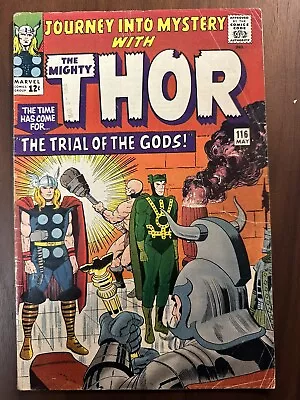 Buy Thor Journey Into Mystery #116 GD+ 1st App. Of The Norn Stones (Marvel 1965) • 15.53£