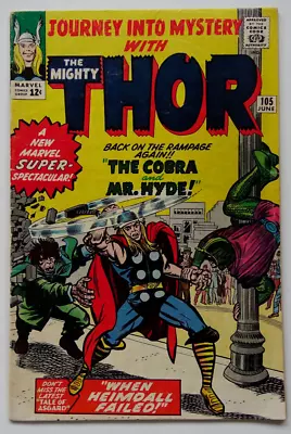 Buy Comic Book- Journey Into Mystery With Mighty Thor #105 Kirby & Lee 1964 • 107.95£