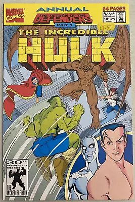 Buy The Incredible Hulk Annual. # 18. 1st Series-1992. 64 Pages. Marvel. Fn/vfn 7.0. • 3.50£