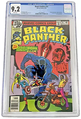 Buy Black Panther #14, CGC 9.2, 1979, Marvel, Key ~ Bill Sienkiewicz 1st Cover • 58.25£