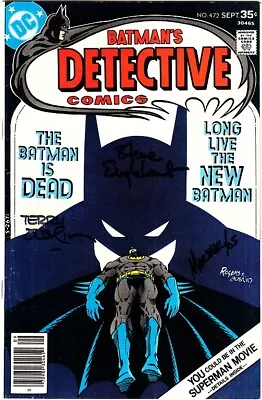 Buy DETECTIVE COMICS #472 FN- Signed 3X Steve Englehart/Marshall Rogers/Terry Austin • 194.14£